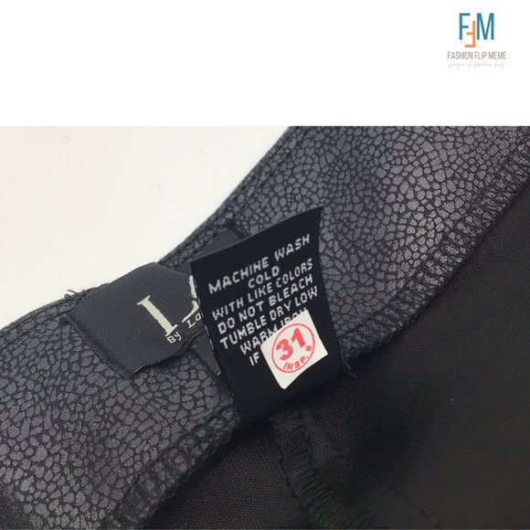 New! LC Laura Cruz Plus Size Faux Leather Pull-On Leggings Pants - Picture 5 of 7